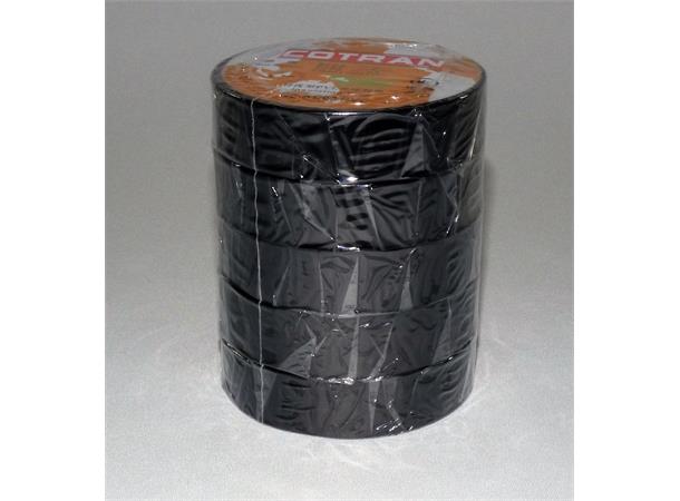 Super833 tape utendørs -18°/+105°, 100pk En kasse, 19mm x0.18mm x 20m, SORT