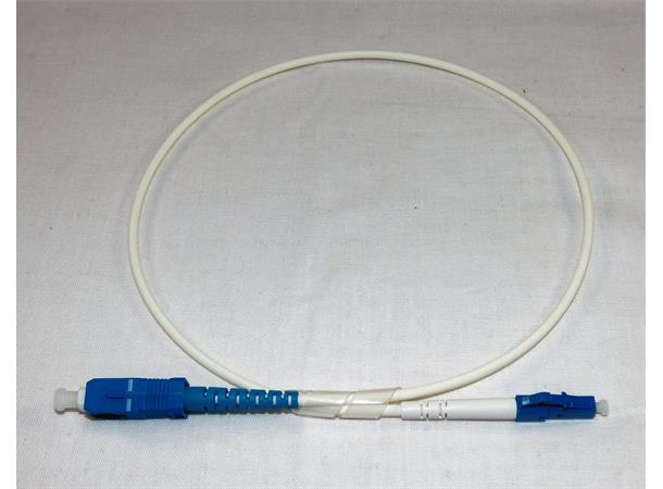 SC-LC 0,5m smplx hvit ABO kabel