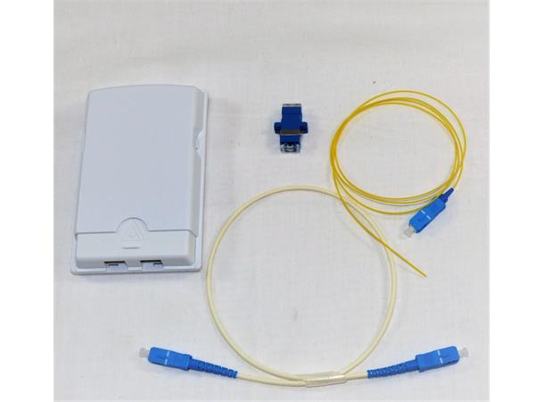 FTTH-uttak m/pigtail, adapter, ABO-kabel HFP8007