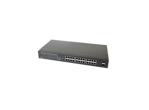 Soltech SFC524HP PoE Switch 24 porters IEEE 802.3at/af Poe switch